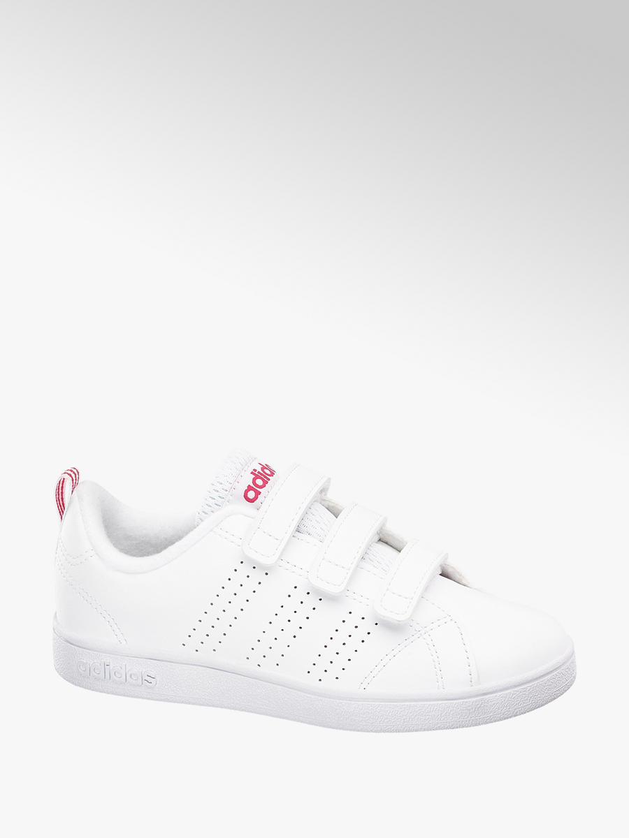 Mädchen Klettschuhe VS ADV CL von adidas in weiß Mädchen Klettschuhe VS ADV CL von adidas in weiß